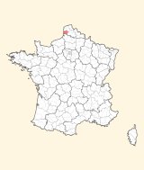 kaart ligging Montreuil