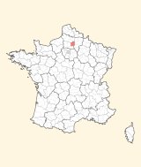 kaart ligging Compiègne