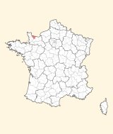 kaart ligging Bayeux