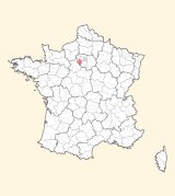 kaart ligging Rambouillet