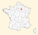 kaart ligging Épernay