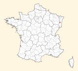 kaart ligging Ribeauvillé