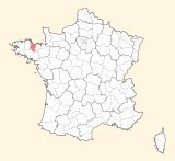 kaart ligging Saint-Brieuc