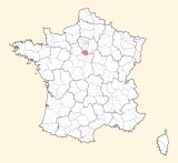 kaart ligging Pithiviers
