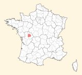 kaart ligging Poitiers
