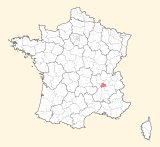 kaart ligging Vienne