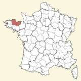 kaart ligging Côtes-d'Armor