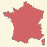 kaart ligging Frankrijk