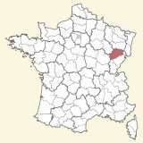 kaart ligging Haute-Saône