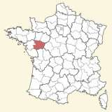 kaart ligging Maine-et-Loire