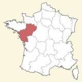kaart ligging Landen van de Loire